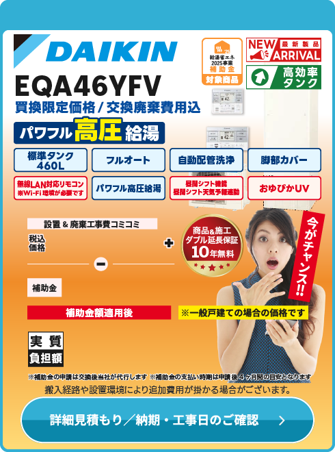 ダイキン工業 EQA46YFV