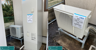 石川県羽咋郡志賀町でダイキン「EQN46XFV」を設置～震災で転倒したタンクを交換～＜エコキュート交換工事例＞