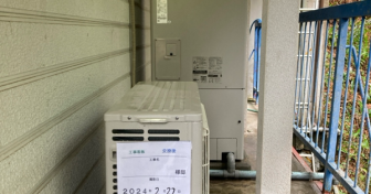 静岡県伊豆の国市で三菱「SRT-N375」を設置～クレーンを使ってタンクを搬出入＆給湯専用のEQに交換～＜エコキュート交換工事例＞