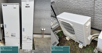東京都青梅市で三菱「SRT-S376UZ」を設置～補助金を利用して二世帯住宅のEQを交換～＜エコキュート交換工事例＞