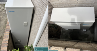 【動画あり】奈良県大和高田市でダイキン「EQX46YFV」を設置～約2mの高さまでタンクを持ち上げて搬出入～＜エコキュート交換工事例＞
