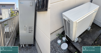 滋賀県東近江市でダイキン「EQ37XSV」を設置～経年15年のセミオートEQを交換～＜エコキュート交換工事例＞