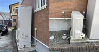 宮城県遠田郡美里町で三菱「SRT-S467U」を設置～配管を増設してセミオートからフルオートEQに交換～＜エコキュート交換工事例＞