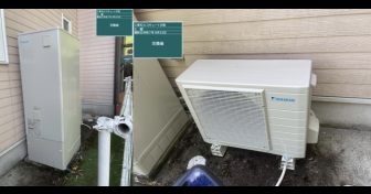 静岡県賀茂郡河津町でダイキン「EQN37YV」を設置～給湯専用EQを交換＆転倒防止金具を撤去～＜エコキュート交換工事例＞