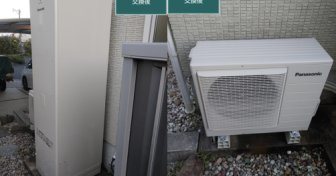 宮崎県日南市でパナソニック「HE-SU46LQS」を設置～ふろ配管を増設してセミオートからフルオートに交換～＜エコキュート交換工事例＞