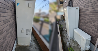 鹿児島県鹿児島市でダイキン「EQ37WFV」を設置～突然の故障に即日対応～＜エコキュート交換工事例＞
