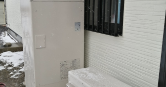 【エコキュート交換工事施工例】宮城県大崎市～雪のなか電気温水器からの交換で日立「BHP-F46TU」を設置～