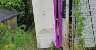 兵庫県三木市でパナソニック「HE-NS46KQS」を設置～基礎とタンクの傾きをエコベース新設で解決！～＜エコキュート交換工事例＞
