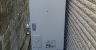 京都府京都市左京区で三菱「SRT-S375UA」を設置～タンクを持ち上げて搬入出＆電気温水器から交換～＜エコキュート交換工事例＞