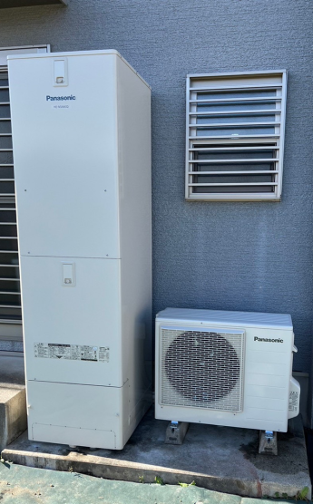 エコキュート　panasonic HE-K37BQ パナソニックHE-K37BQからパナソニックHE-NS46KQSに交換いたし