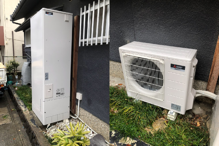 エコキュート交換工事例】京都府長岡京市~温浴効果がアップする エコキュート交換工事例】京都府長岡京市~温浴効果がアップする