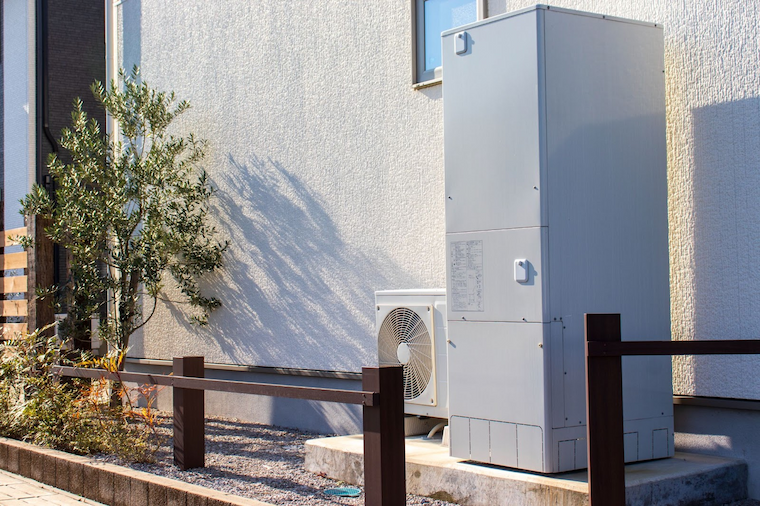 写真 家に設置されている給湯器